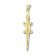 Métal TQ laiton breloques crocodile Doré
