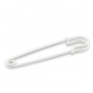 Apprêts en métal épingle décorative Blanc