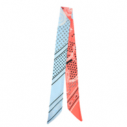 Bandana foulard avec étoile Rouge clair-bleu clair