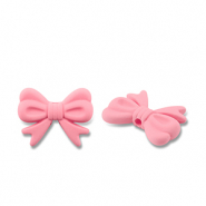Perles acryliques nœud Rose saumon
