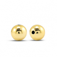 Perles au look métallique rond 6mm Doré métallique