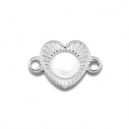 BY31® Connecteur en acier Inox avec serti pour SS20 flatback Argenté