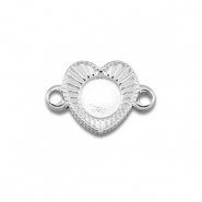 BY31® Connecteur en acier Inox avec serti pour SS16 flatback Argenté