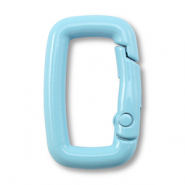 Apprêts colorés porte-clés rectangle Bleu clair
