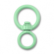 Apprêts colorés porte-clés rond Vert menthe