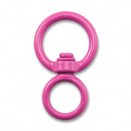 Apprêts colorés porte-clés rond Rose magenta