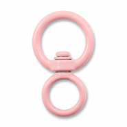Apprêts colorés porte-clés rond Rose clair