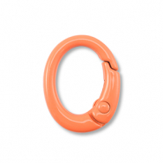 Apprêts colorés porte-clés ovale Orange