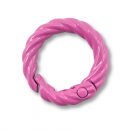 Apprêts colorés anneau porte-clés Rose magenta