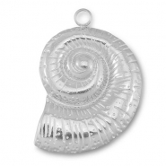 Breloques en acier Inox coquille Argenté