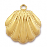 Breloques en acier Inox coquille Doré
