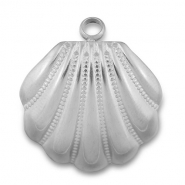 Breloques en acier Inox coquille Argenté