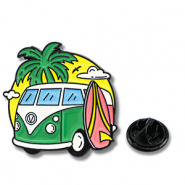 Pins vacances Vert-rose-jaune