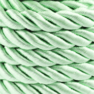 Cordon tendance torsadé 10mm Vert menthe clair