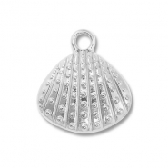 Breloques en acier Inox coquille Argenté