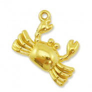 Breloques en acier Inox crabe Doré