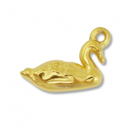 Breloques en acier Inox cygne Doré