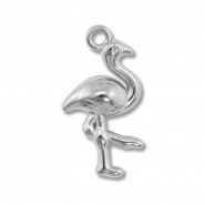 Breloques en acier Inox flamant Argenté
