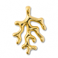 Breloques en métal DQ corail Doré (sans nickel)