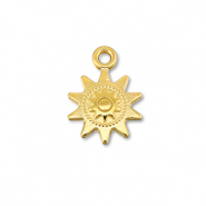 Breloques en métal DQ soleil Doré (sans nickel)