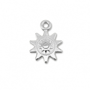 Breloques en métal DQ soleil Argenté antique (sans nickel)