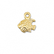 Breloques en métal DQ poisson Doré (sans nickel)