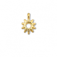 Breloques en métal DQ soleil Doré (sans nickel)