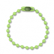 Apprêts colorés chaîne à billes avec fermoir Vert