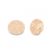 Perles en r&eacute;sine rondelles 12mm P&ecirc;che claire