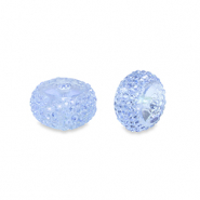 Perles en résine rondelles 6mm Bleu