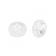 Perles en résine rondelles 6mm Transparent