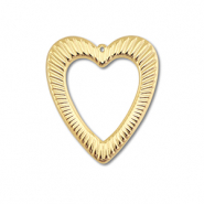 Breloques en acier Inox coeur Doré