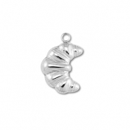 Breloques en acier Inox croissant Argenté