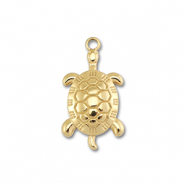 Breloques en acier Inox tortue Doré