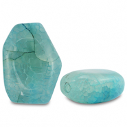 Pierres naturelles perles Calcédoine irrégulier Bleu clair