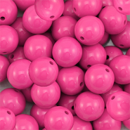 DQ Perles acryliques 18 mm Rose magenta