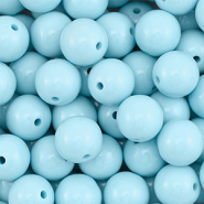 DQ Perles acryliques 18 mm Bleu pastel