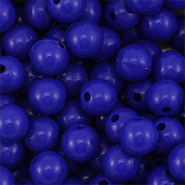 DQ Perles acryliques 10 mm Bleu foncé