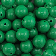 DQ Perles acryliques 18 mm Vert fonce