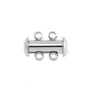 Apprêts en acier Inox fermoir aimanté multi-chaînes Argenté