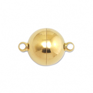 Apprêts en acier Inox fermoir aimanté balle 12mm Doré