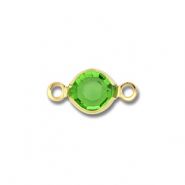 Appr&ecirc;ts en acier Inox connecteur rond Dor&eacute;-vert