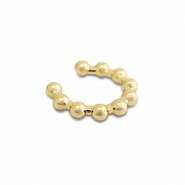 Boucles d'oreilles en acier inox ear cuff Dor&eacute;