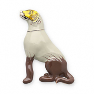 Broches chien Doré-gris clair-marron