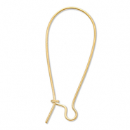 Apprêts en acier Inox boucles d'oreilles dormeuses Doré