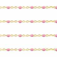Apprêts en acier inox chaîne maille jaseron 1mm Rose vintage-doré