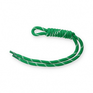 Porte-clés paracorde Vert-blanc