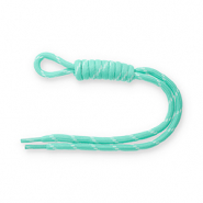 Porte-clés paracorde Turquoise menthe-blanc