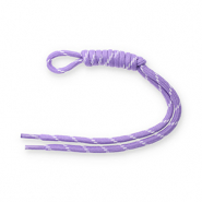 Porte-clés paracorde Violet-blanc