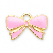 Breloques en acier Inox nœud Doré-rose